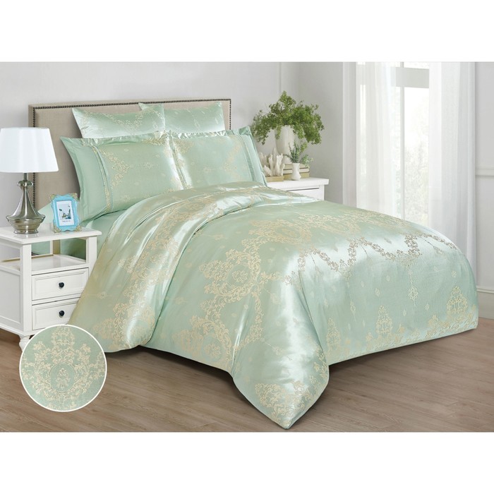 Постельное бельё евро Satin Jacquard, размер 230x250 см, 200x220 см, 50x70 см - 2 шт, 70x70 см - 2 шт
Постельное бельё евро Satin Jacquard, размер 230x250 см, 200x220 см, 50x70 см - 2 шт, 70x70 см - 2 шт