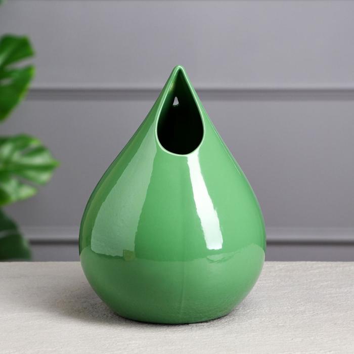 Ваза керамическая "Капля", настольная, фисташковая, 21 см
Ваза керамическая "Капля", настольная, фисташковая, 21 см