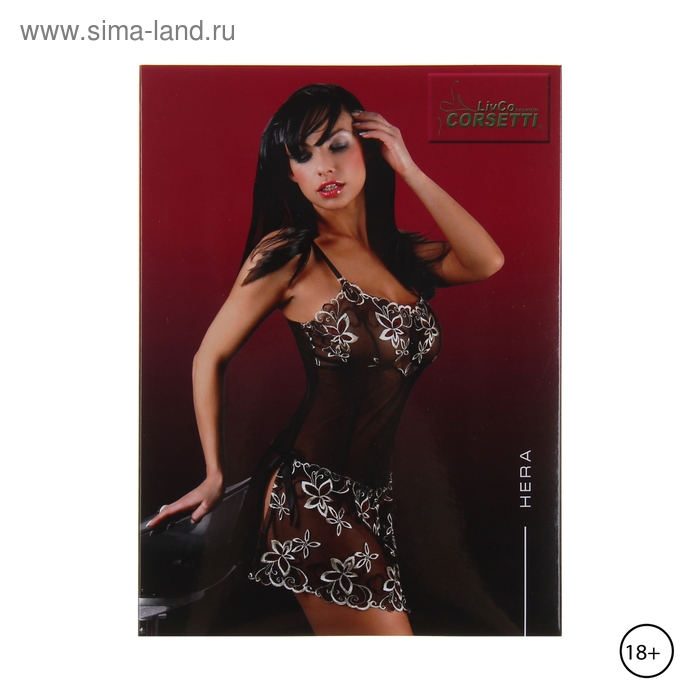 Боди LivCo Corsetti Fashion LC 90565 Tarissam body Black, Чёрный, L/XL LivCo_LC 90565 Tarissam body Black L/XL - Livia Corsetti - Сорочки, комбинации - Купить