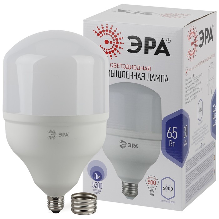 Лампа светодиодная Эра Power power, 65 Вт, E27/E40, 5200 Лм, 6500К, свечение холодное белое
Лампа светодиодная Эра Power power, 65 Вт, E27/E40, 5200 Лм, 6500К, свечение холодное белое