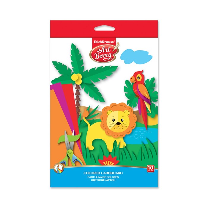 Картон цветной B5, 10 листов, 10 цветов, ErichKrause, мелованный, 170г/м2
Картон цветной B5, 10 листов, 10 цветов, ErichKrause, мелованный, 170г/м2