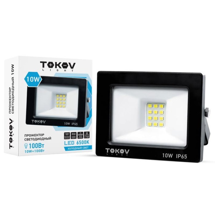 Прожектор светодиодный 10Вт 600лм 6500К IP65 черн. (TKL) TOKOV ELECTRIC TKL-FL/LED-10-6.
Прожектор светодиодный 10Вт 600лм 6500К IP65 черн. (TKL) TOKOV ELECTRIC TKL-FL/LED-10-6.