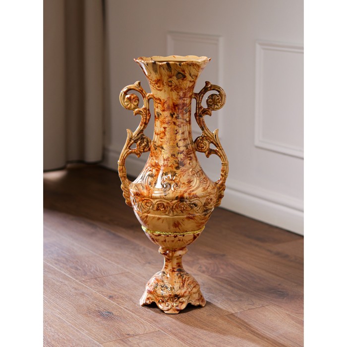 Ваза керамическая "Феона", напольная, под малахит, коричневая, 60 см, авторская работа
Ваза керамическая "Феона", напольная, под малахит, коричневая, 60 см, авторская работа