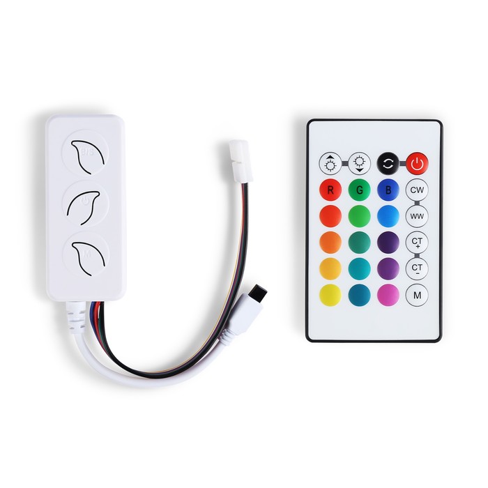 Контроллёр Ambrella WIFI Tuya для светодиодных лент RGB+CCT с управлением белого света c инфракрасным пультом
Контроллёр Ambrella WIFI Tuya для светодиодных лент RGB+CCT с управлением белого света c инфракрасным пультом