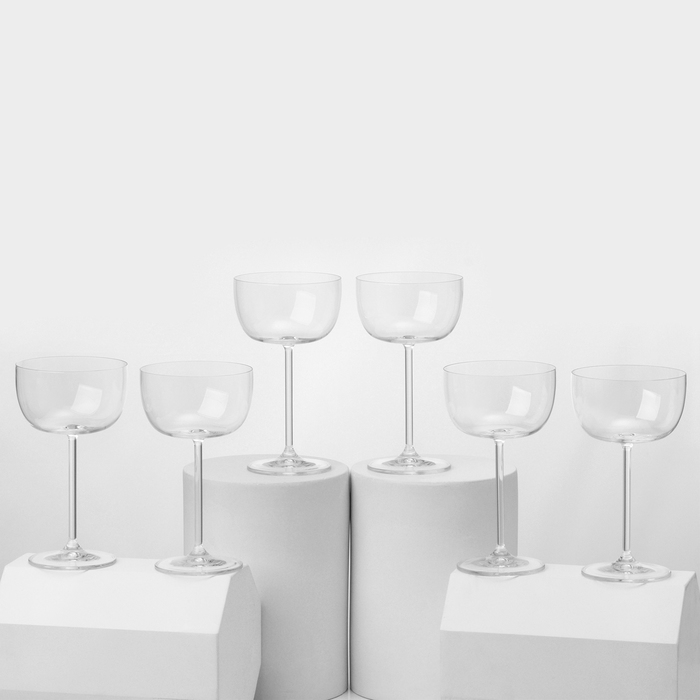 

Набор стеклянных бокалов для мартини «Баблс», 290 мл, 6 шт