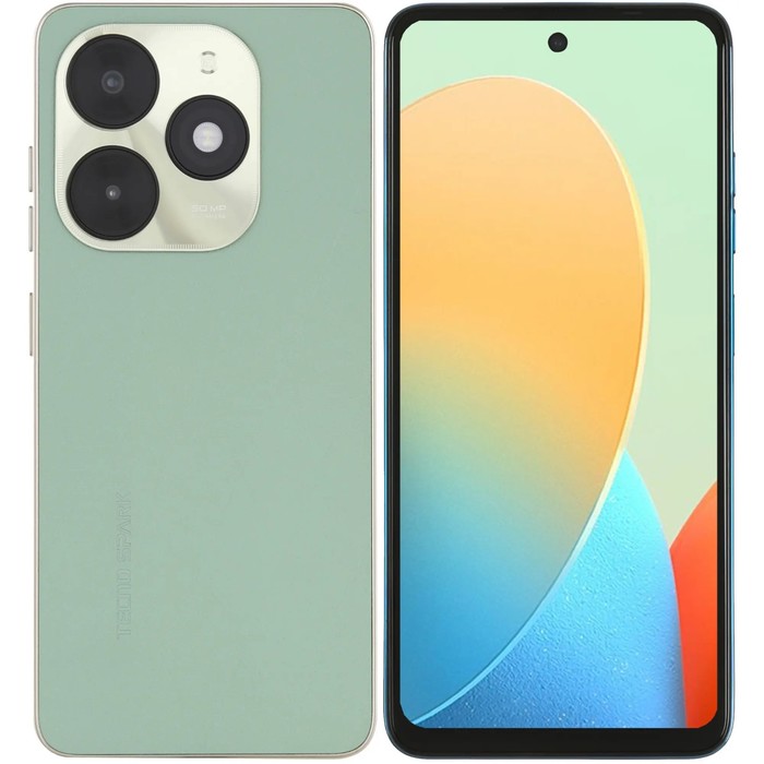 Смартфон Tecno Spark 20C, 6.56", 8Гб, 128Гб, 50Мп, 8Мп, 2sim, 5000мАч, NFC, зеленый
Смартфон Tecno Spark 20C, 6.56", 8Гб, 128Гб, 50Мп, 8Мп, 2sim, 5000мАч, NFC, зеленый