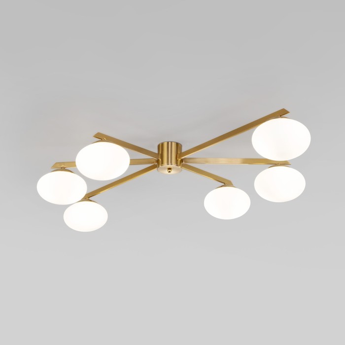 Светильник потолочный Eurosvet Opaline 70220/6, G9, 6х20Вт, 1040х1040х165 мм, цвет латунь
Светильник потолочный Eurosvet Opaline 70220/6, G9, 6х20Вт, 1040х1040х165 мм, цвет латунь