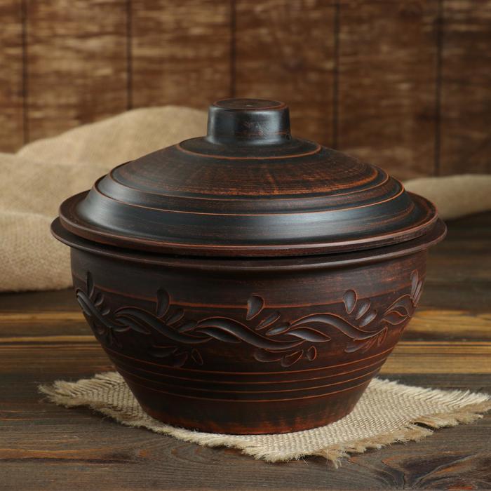 Жаровня, декор, красная глина, 2.5 л, микс
Жаровня, декор, красная глина, 2.5 л, микс