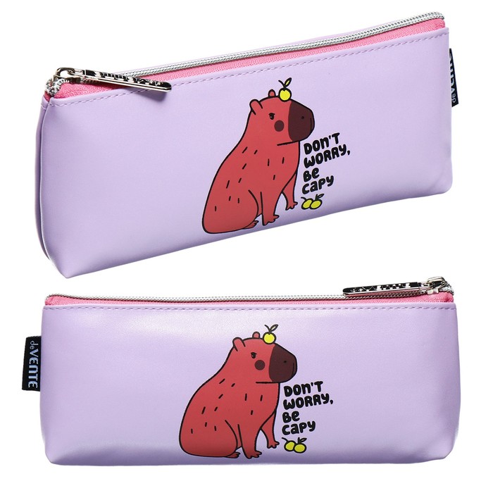 Пенал мягкий, 1 отделение, 80 х 210 х 35 мм, объёмный, deVENTE, Capybara, искусвенная кожа, с подкладом 
Пенал мягкий, 1 отделение, 80 х 210 х 35 мм, объёмный, deVENTE, Capybara, искусвенная кожа, с подкладом