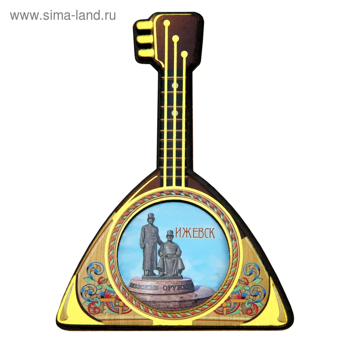 Магнит в форме балалайки «Ижевск»
Магнит в форме балалайки «Ижевск»