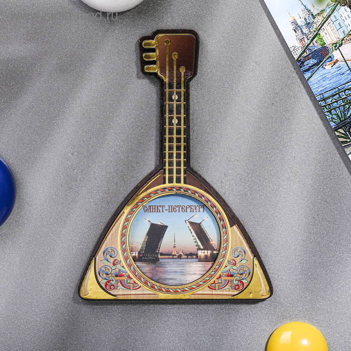 Магнит в форме балалайки «Санкт-Петербург»
Магнит в форме балалайки «Санкт-Петербург»