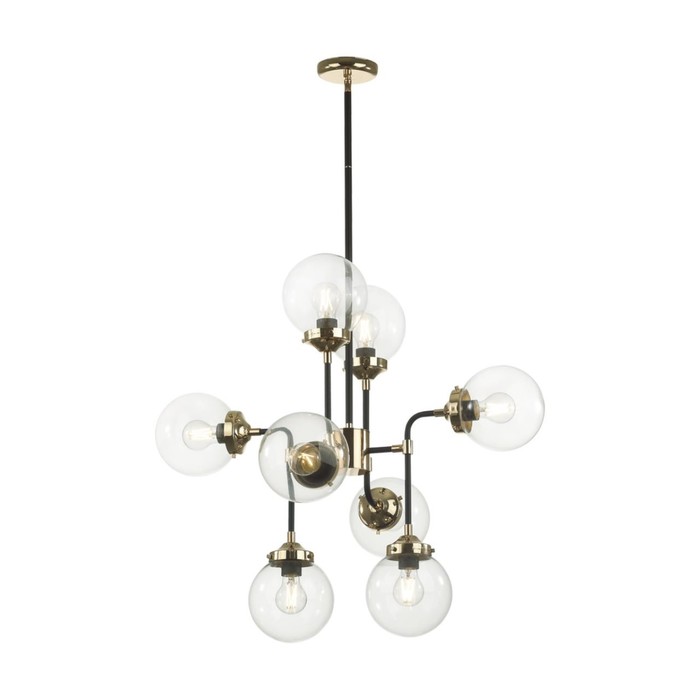 Люстра Odeon Light. Priama, 8х40Вт, E27, 700-1280х757 мм, цвет чёрный, золотой, прозрачный, стекло
Люстра Odeon Light. Priama, 8х40Вт, E27, 700-1280х757 мм, цвет чёрный, золотой, прозрачный, стекло