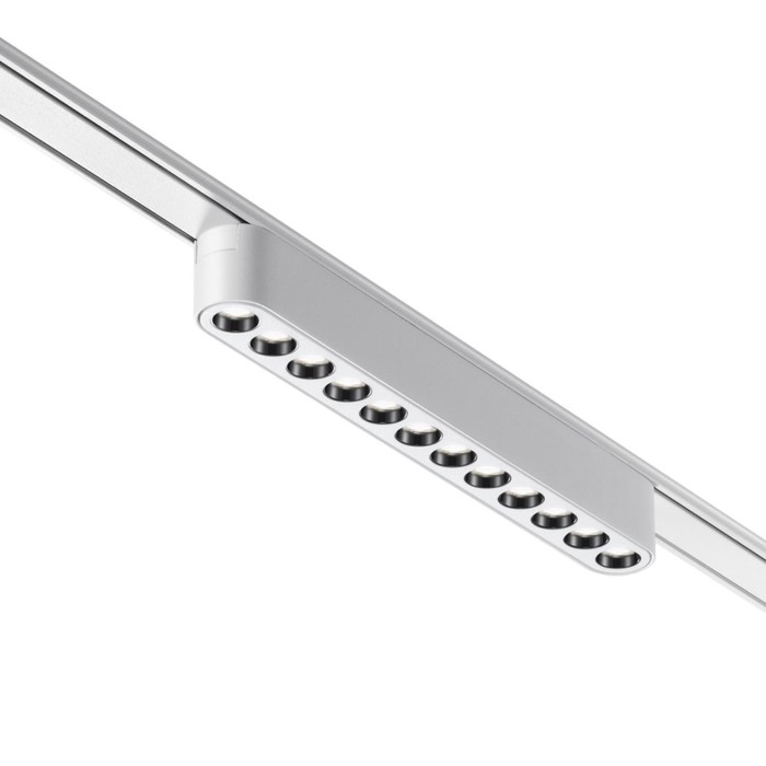 Трековый светильник для низковольтного шинопровода Novotech. Smal, 12Вт, Led, 27х222х25 мм, цвет белый
Трековый светильник для низковольтного шинопровода Novotech. Smal, 12Вт, Led, 27х222х25 мм, цвет белый