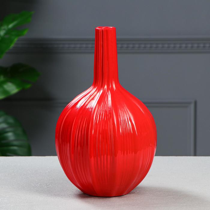 Ваза керамическая "Кипер", настольная, цвет красный, 30 см 
Ваза керамическая "Кипер", настольная, цвет красный, 30 см