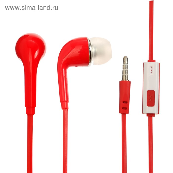 Наушники LuazON W-09, вакуумные, микрофон на прищепке, красные
Наушники LuazON W-09, вакуумные, микрофон на прищепке, красные