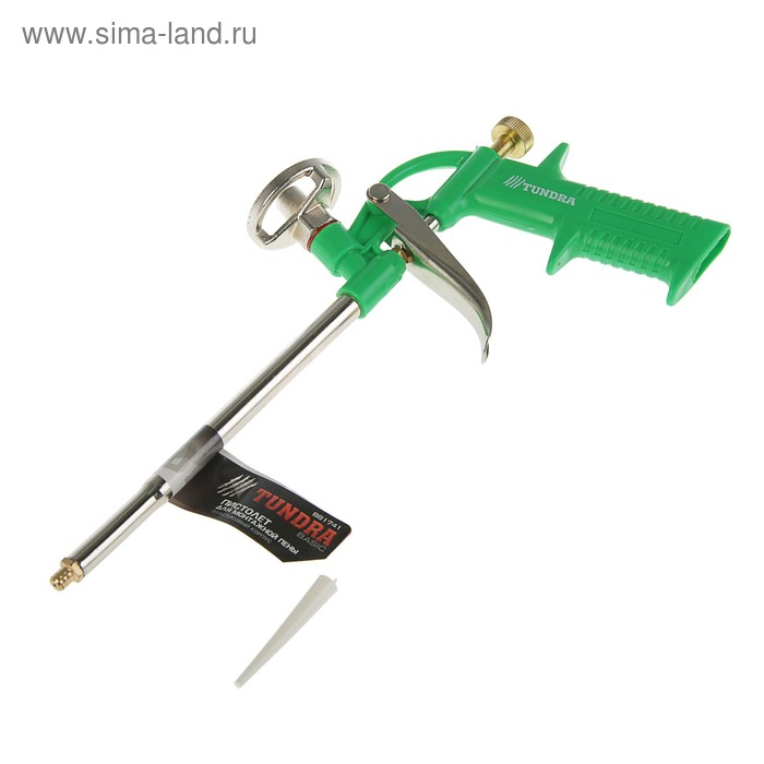 Пистолет для монтажной пены ТУНДРА, пластиковый корпус 
Пистолет для монтажной пены ТУНДРА, пластиковый корпус