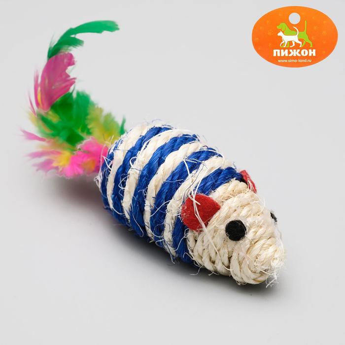 Мышь-погремушка сизалевая, 7 см, микс цветов
Мышь-погремушка сизалевая, 7 см, микс цветов