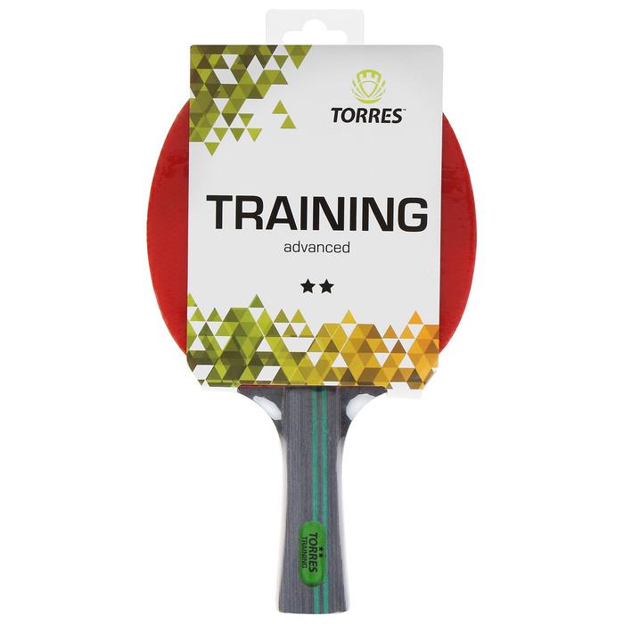 фото Ракетка для настольного тенниса torres training, 2 звезды, накладка 1,5 мм, коническая ручка
