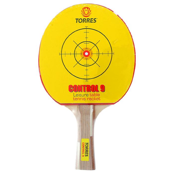 фото Ракетка для настольного тенниса torres control, для начинающих, накладка 1.8 мм, коническая ручка