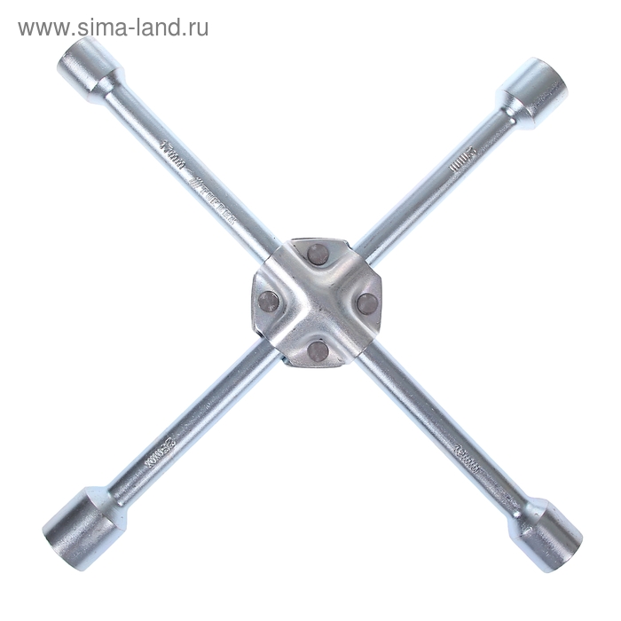 фото Ключ баллонный крестообразный усиленный tundra, 16 х 350 мм, сатин, 17х19х21х23 мм