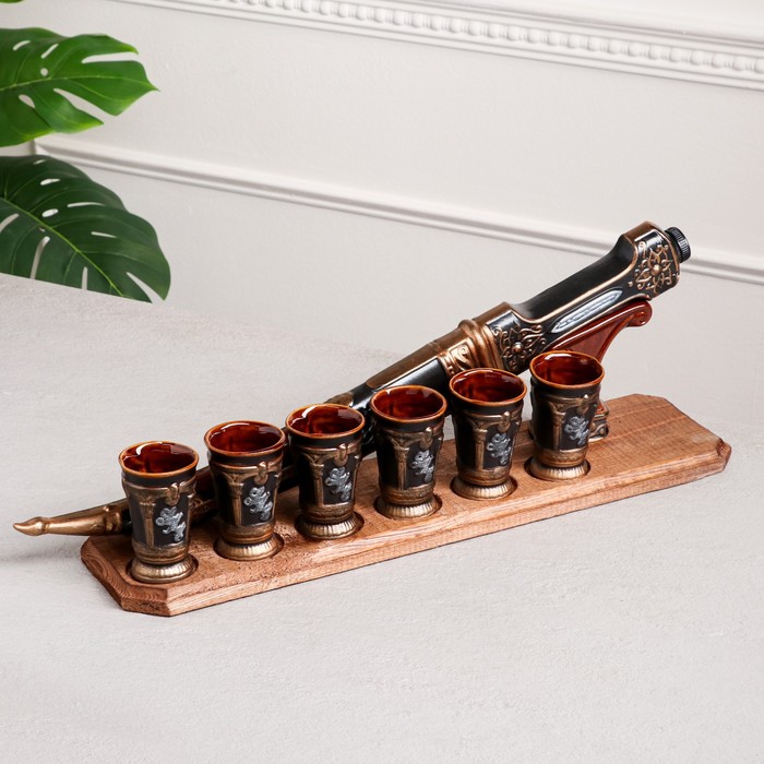 Набор для напитков "Бебут", 8 предметов, 0.4/0.1 л
Набор для напитков "Бебут", 8 предметов, 0.4/0.1 л