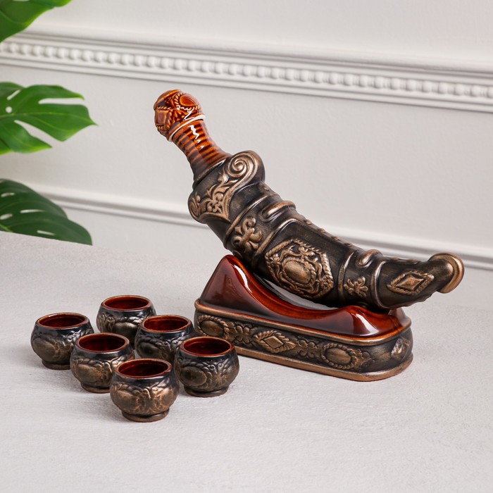 Набор для коньяка "Кинжал", 8 предметов, 0.5/0.02 л
Набор для коньяка "Кинжал", 8 предметов, 0.5/0.02 л