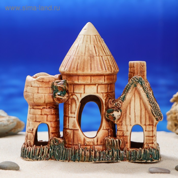 Декорация для аквариума "Домик с двумя башнями'', 16 см, микс
Декорация для аквариума "Домик с двумя башнями'', 16 см, микс