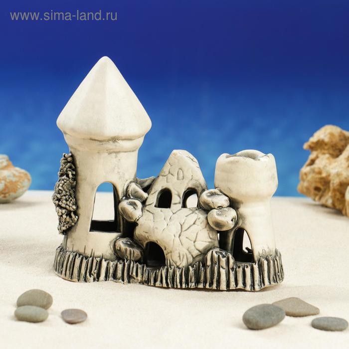 Декорация для аквариума ''Замок со скалой'', большой, цвет серый, 8х17х17 см, микс
Декорация для аквариума ''Замок со скалой'', большой, цвет серый, 8х17х17 см, микс