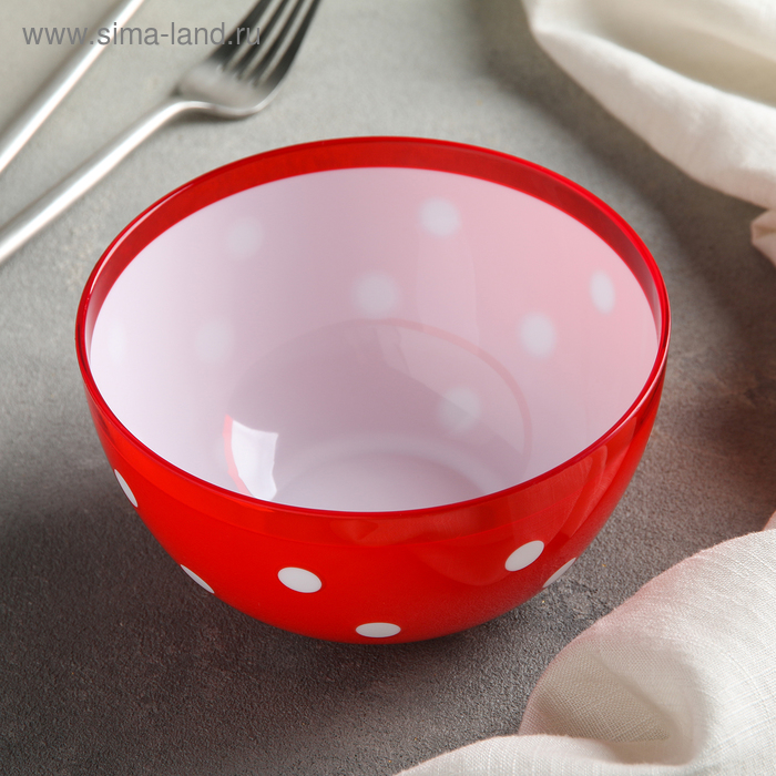 Салатник «Маруся», 700 мл, цвет красно-белый
Салатник «Маруся», 700 мл, цвет красно-белый