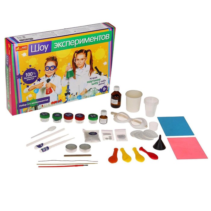 Набор для экспериментов «Шоу экспериментов»
Набор для экспериментов «Шоу экспериментов»