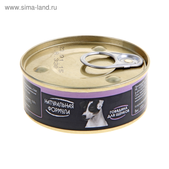 Корм для щенков "НАТУРАЛЬНАЯ ФОРМУЛА", говядина, ж/б, 100 гр
Корм для щенков "НАТУРАЛЬНАЯ ФОРМУЛА", говядина, ж/б, 100 гр