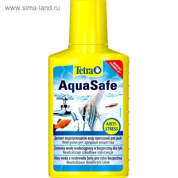 Кондиционер для подготовки воды AquaSafe 100мл на 200л
Кондиционер для подготовки воды AquaSafe 100мл на 200л