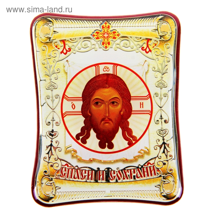 Икона в авто "Спас Нерукотворный" с клеящейся основой
Икона в авто "Спас Нерукотворный" с клеящейся основой