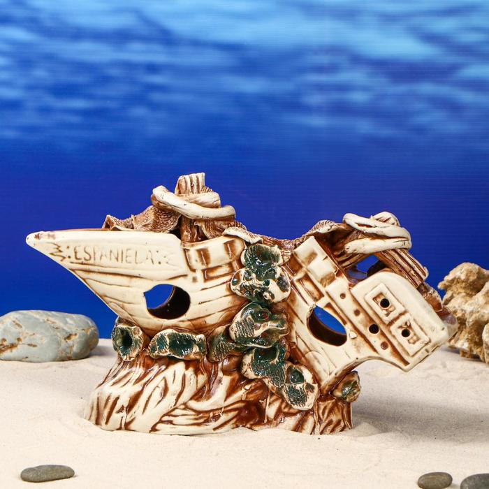 Декорация для аквариума "Корабль длинный на скале", 8 х 30 х 14 см
Декорация для аквариума "Корабль длинный на скале", 8 х 30 х 14 см