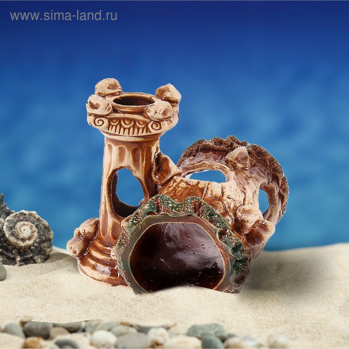 Декорация для аквариума "Пень с колонной'', 13 х 14 х 12 см, микс
Декорация для аквариума "Пень с колонной'', 13 х 14 х 12 см, микс