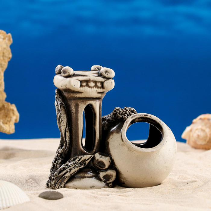 Декорация для аквариума "Амфора с колонной", 12х12х6 см, микс
Декорация для аквариума "Амфора с колонной", 12х12х6 см, микс