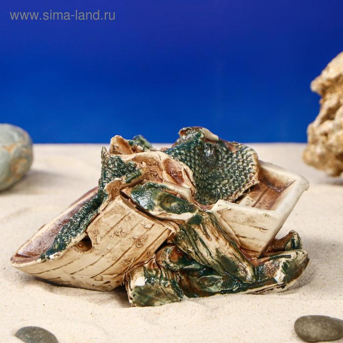 Декорация для аквариума "Коряжка с лодочкой", 10 х 13 х 7 см, микс
Декорация для аквариума "Коряжка с лодочкой", 10 х 13 х 7 см, микс