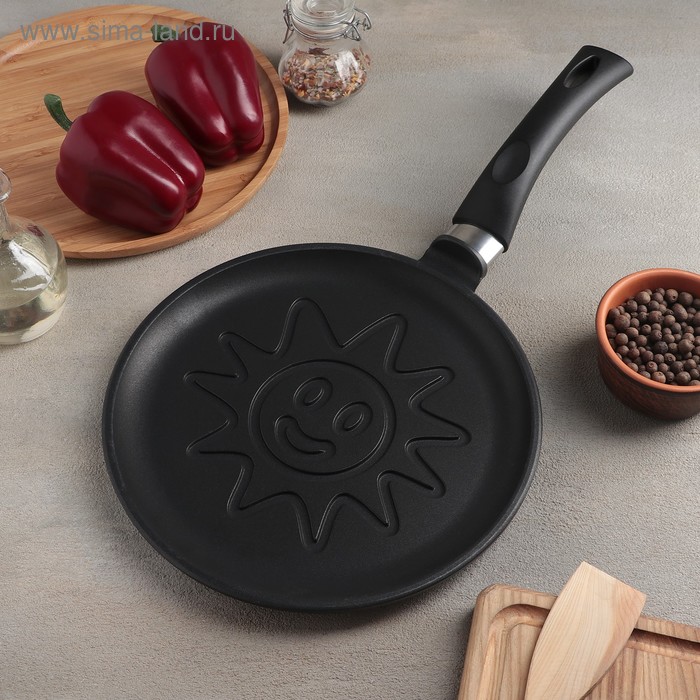 Сковорода блинная «Весёлая. Солнце», d=24 см
Сковорода блинная «Весёлая. Солнце», d=24 см
