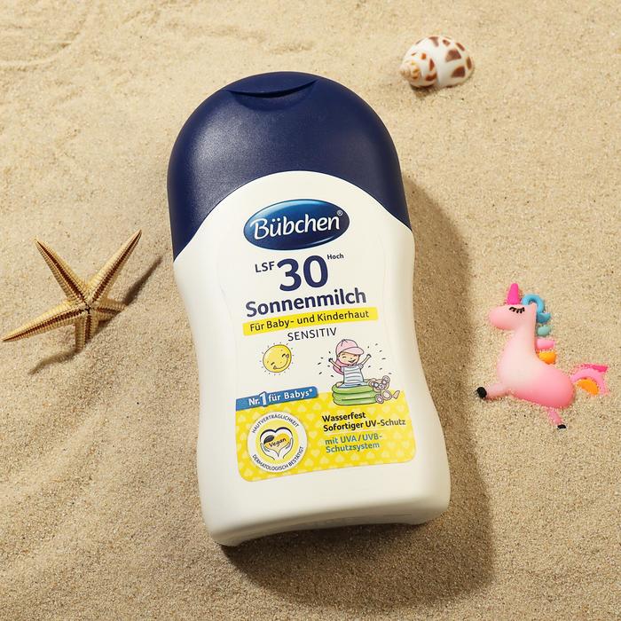 Молочко солнцезащитное Bubchen для младенцев, SPF 30, с 12 месяцев, 150 мл 
Молочко солнцезащитное Bubchen для младенцев, SPF 30, с 12 месяцев, 150 мл