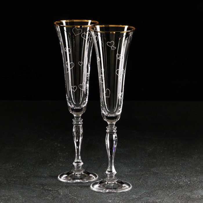 Набор фужеров для шампанского «Свадебный», 180 мл, 2 шт
Набор фужеров для шампанского «Свадебный», 180 мл, 2 шт