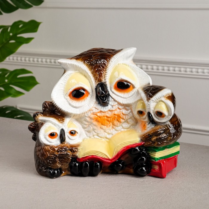 Копилка "Сова мама", коричневый цвет, 26 см,
Копилка "Сова мама", коричневый цвет, 26 см,