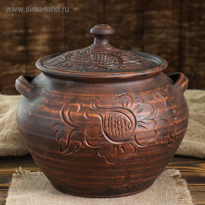 Горшок духовой "Гончарный", декор, красная глина, 3 л, микс
Горшок духовой "Гончарный", декор, красная глина, 3 л, микс