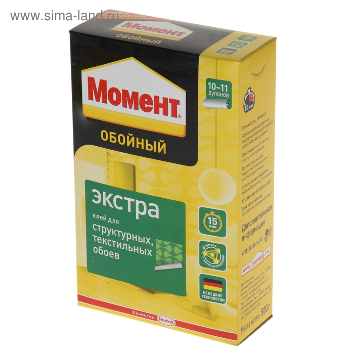 Клей "Момент" Экстра, обойный, 500 г
Клей "Момент" Экстра, обойный, 500 г