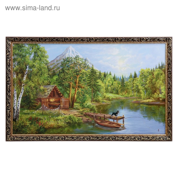 Картина "Охотничий домик" 67х107 см 
Картина "Охотничий домик" 67х107 см