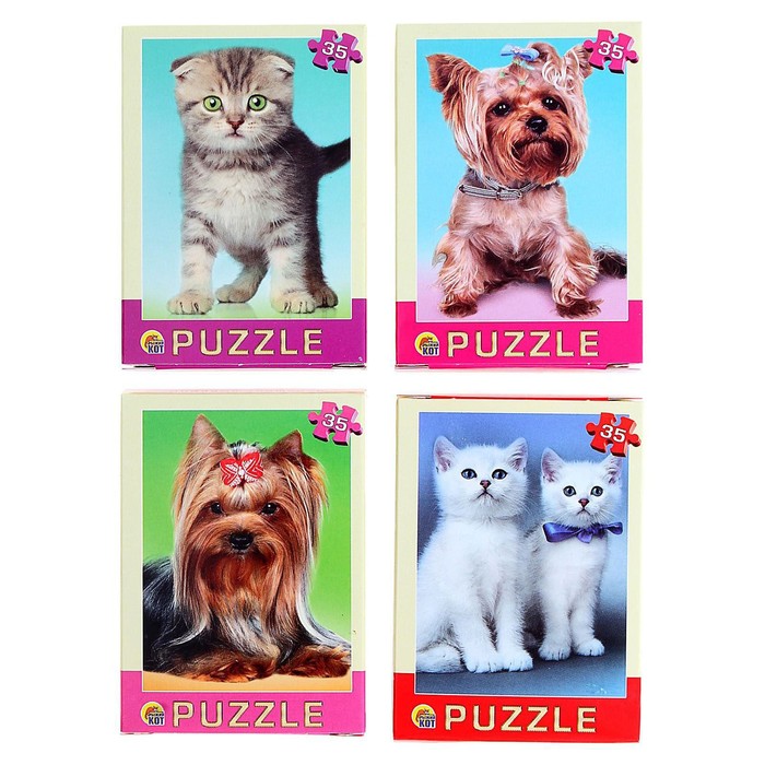 Пазл «Домашние любимцы», 35 элементов, МИКС
Пазл «Домашние любимцы», 35 элементов, МИКС