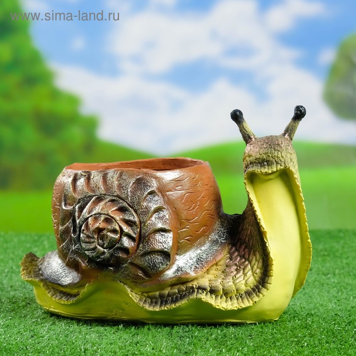 Фигурное кашпо "Улитка" Н-16см, D-14см
Фигурное кашпо "Улитка" Н-16см, D-14см