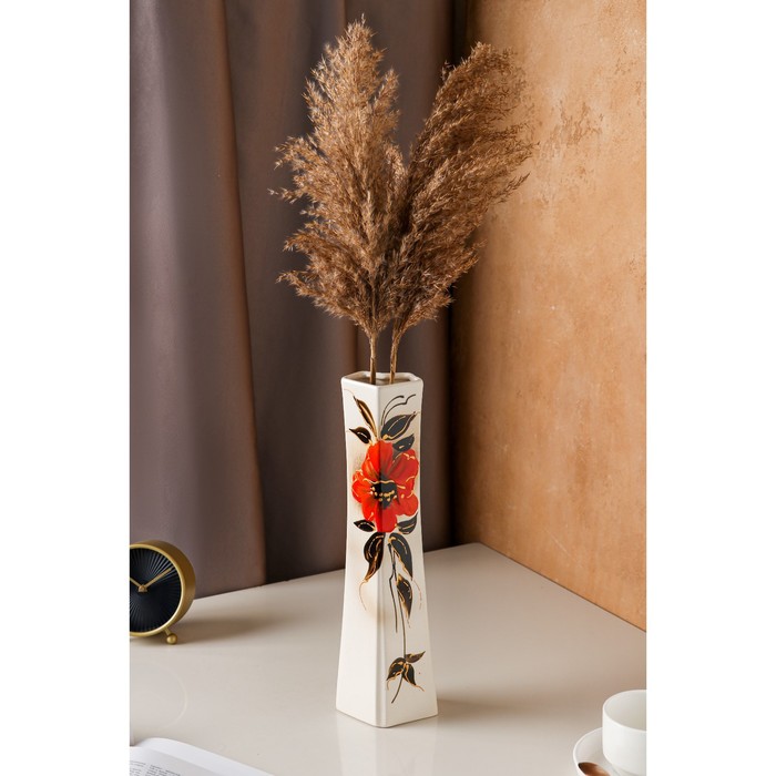 Ваза керамическая "Консул", настольная, белая, художественная роспись, 37 см, авторская работа
Ваза керамическая "Консул", настольная, белая, художественная роспись, 37 см, авторская работа
