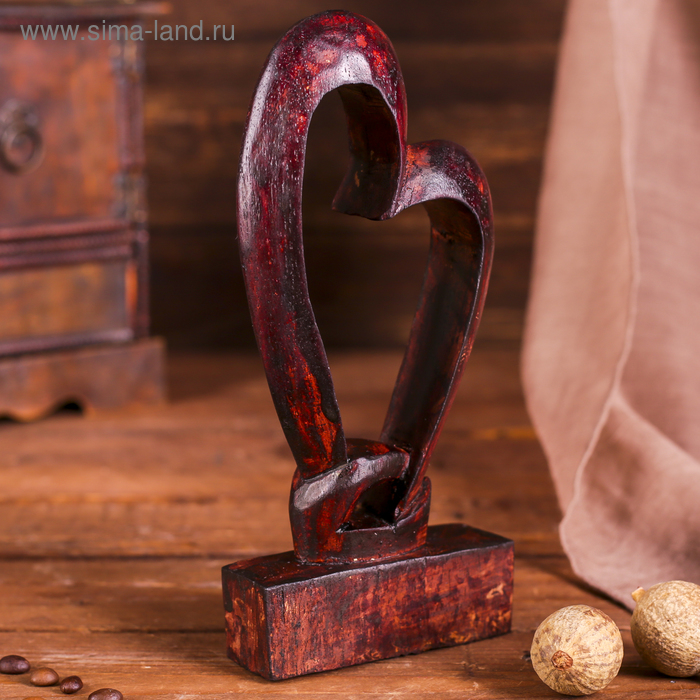 Сувенир дерево "Сердце" темный 20х9х3 см
Сувенир дерево "Сердце" темный 20х9х3 см