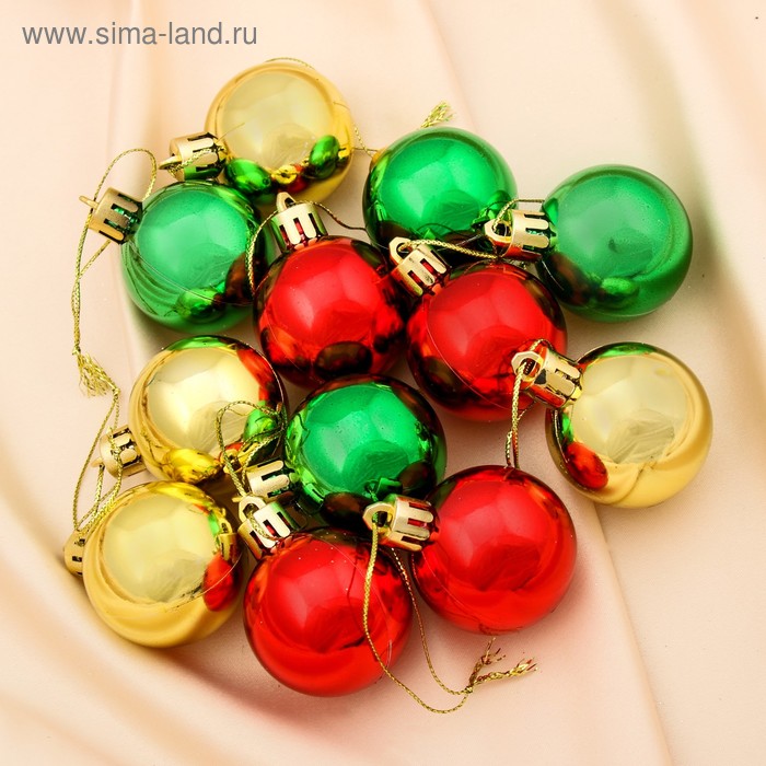 Набор шаров пластик d-4 см, 12 шт "Глянец" радужный микс
Набор шаров пластик d-4 см, 12 шт "Глянец" радужный микс