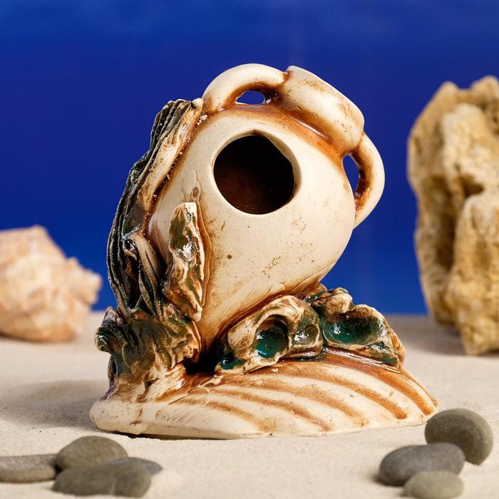 Декорация для аквариума "Амфорка на ракушке", 13х11х12 см, микс
Декорация для аквариума "Амфорка на ракушке", 13х11х12 см, микс